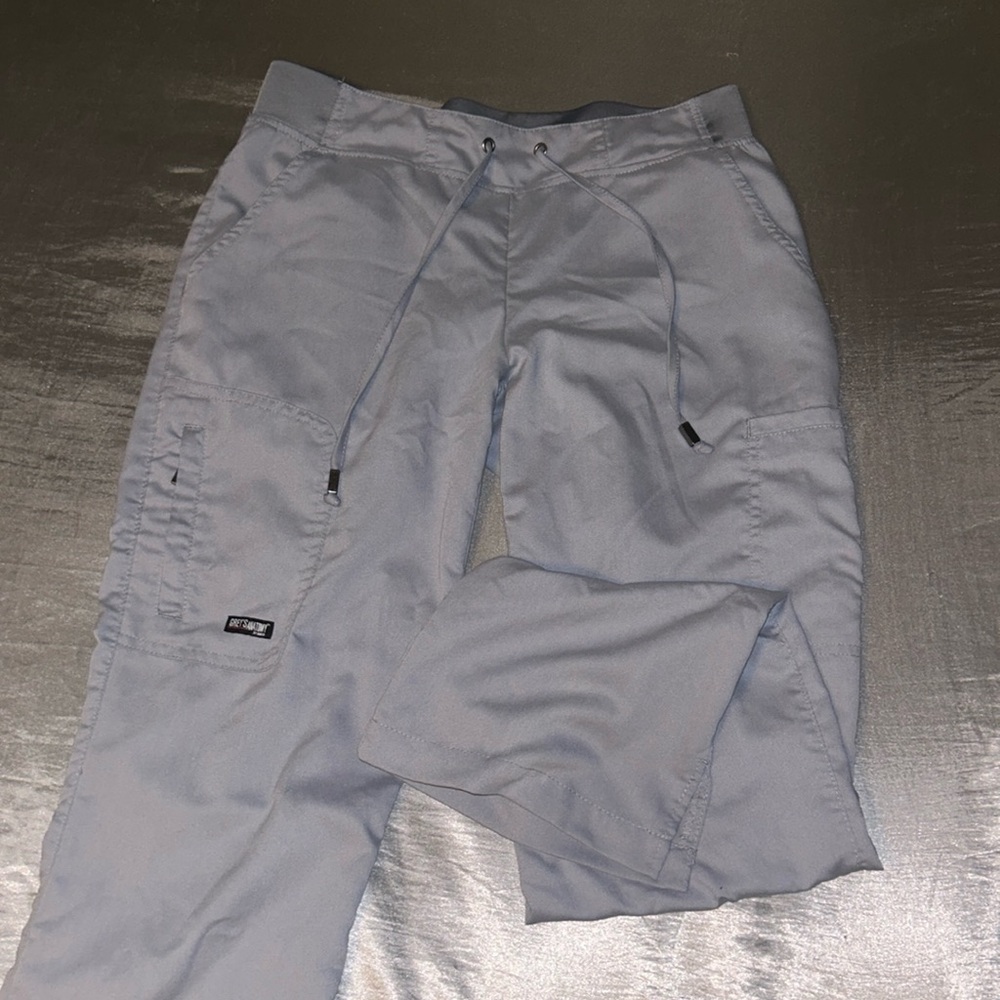 greys anatomy scrub pants silver-grey color
